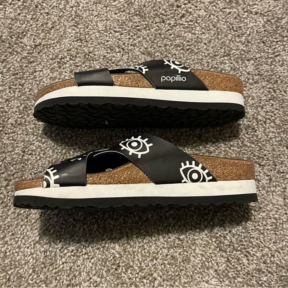 Papillio Black and Blue Eye Sandals - Picture 6 of 6